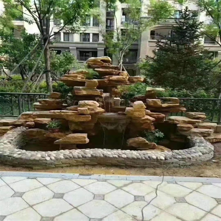 四川庭院假山鱼池设计方案